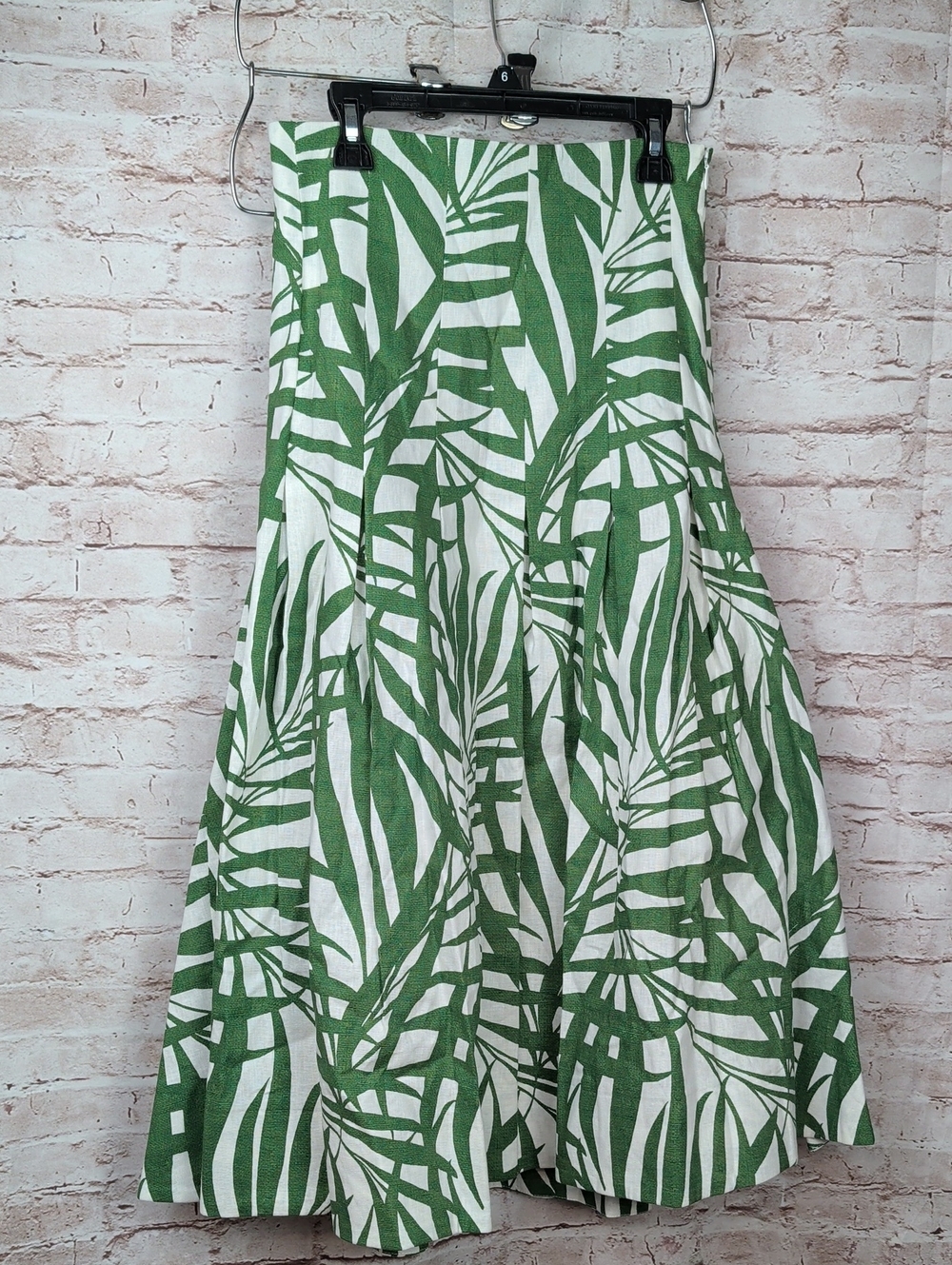 Kate Spade Green Palm Tree Skirt Size 2 Like New